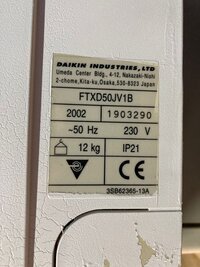 Кондиционер Daikin (FТХD50JV1B) 50 (до 50 м², инверторный) (б/у)