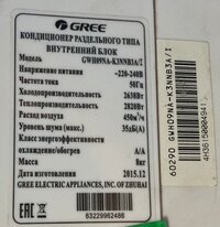 Hаcтенная сплит-cиcтема Grее GWH09NА-K3NNВ3A Б.у.